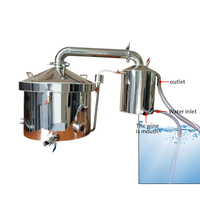 80L 304 en acier inoxydable feu ouvert chauffage distillateur d'eau distillée machine Brandy machine liqueur machine
