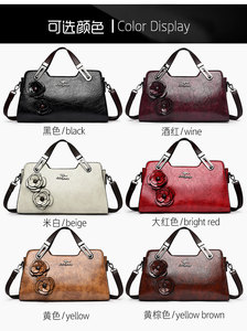 JIANUO Producto al por mayor Tienda en línea Bolsos Mujer Bolsos clásicos Bolso con colgante de flor - Product Image 6