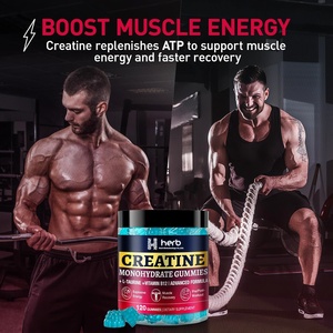 Gummies de renforcement musculaire en marque privée, nutrition sportive, énergie post-entraînement, supplément de créatine monohydratée, 60 unités pour adultes - Product Image 4