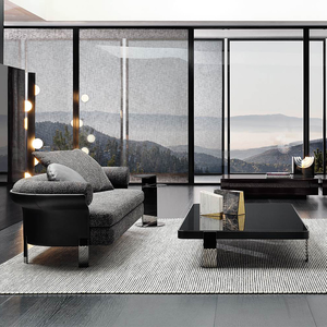 Designer Style Genuine Leather Sectional Three Seat <b>Sofa</b> Villa Ready Upholstered with Premium Quality and No Brand Markup - Product Image 2