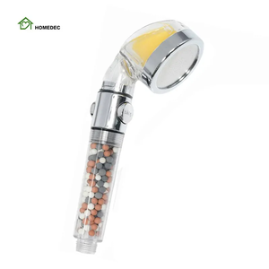 Pomme <span class=keywords><strong>de</strong></span> <span class=keywords><strong>douche</strong></span> en plastique pour salle <span class=keywords><strong>de</strong></span> bain et spa, avec filtre à billes <span class=keywords><strong>de</strong></span> pierre minérale à haute pression, économise l'<span class=keywords><strong>eau</strong></span> - Product Image 1