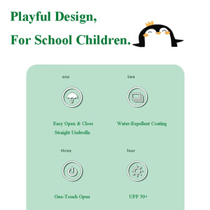 مظلة الجنة ذات العلامات التجارية فوق بنفر 50 + مظلة متجر للأطفال مع شعار - Product Image 2