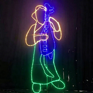Guirlande LED plate IP65 à motif artistique géométrique pour façade de bâtiment et éclairage décoratif commercial de Noël - Product Image 1