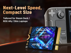 OSCOO 2230 NVMe SSD PCIe Gen4.0 Dahili Katı Hal Sürücüsü, Steam Deck, ROG Ally, MSI Claw, Microsoft Surface Pro ve Mini Bilgisayarlar için - Product Image 2