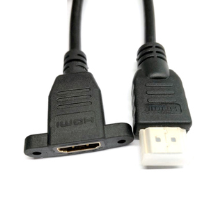 Farsince HDMI classis 4k 8K Nam để HDMI nữ M3 vít tường gắn bảng điều khiển gắn kết 2.0 2.1 cáp mở rộng phẳng gắn kết - Product Image 6