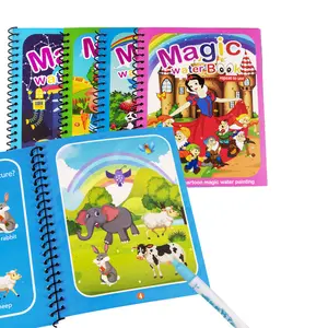 Crianças Educação Infantil Brinquedos Magia Reutilizável Pintura A Água Coloring Drawing Book