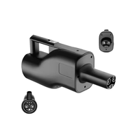 AICKSN DC EV Fast Supercharger GBT Tesla Adapter TA-GBT 250A Maks 1000V Konverter NACS Retrofit/Upgrade Bersertifikasi IEC62196-2
