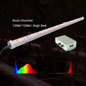 ANDY High Yelds 4ft Dual-channel Under Canopy Led Grow Light Bar 150W para hidropónico Vegetal <span class=keywords><strong>Semilla</strong></span> Albahaca <span class=keywords><strong>Agave</strong></span> Tomate Plant - Product Image 1