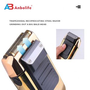 Afeitadora eléctrica profesional Anbolife 2 en 1 para hombres, maquinilla de <span class=keywords><strong>afeitar</strong></span> con recortadora calva, afeitadoras inalámbricas, pantalla LED recargable - Product Image 6