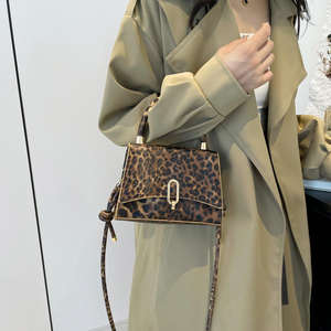 Bolso bandolera retro de alta calidad con estampado de leopardo para mujer, bolso de mano tipo cartera de moda, venta al por mayor de bolsos para mujer - Product Image 6