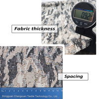Tissu en tweed tissé 320 GSM 70% polyester 26% nylon 3% laine, fil teint à la paillette, OEM ODM, vente en gros