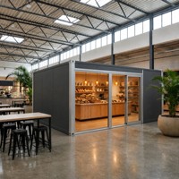 Maison préfabriquée, maison modulaire en conteneur, boutique en conteneur de 20 pieds ou 40 pieds, centre commercial, assemblage rapide, entièrement personnalisable, garantie de 5 ans