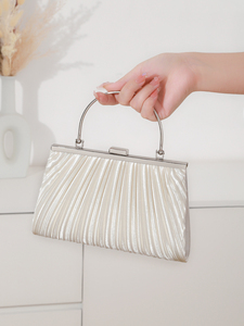 Bell Wholesale Elegant Luxury Evening Party Bag Pleated <b>Clutch</b> Chain Strap Crossbody Dress Dinner <b>Brides</b> Fashionable Classic - Product Image 3