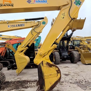 รถขุดไฮดรอลิกแบบตีนตะขาบ Komatsu PC160 มือสอง สภาพ 99% น้ำหนัก 16 ตัน พร้อมเครื่องยนต์ เกียร์ ปั๊ม และบุ้งกี๋ขนาด 0.65 เมตร - Product Image 3
