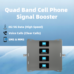Amplificateur <span class=keywords><strong>de</strong></span> signal <span class=keywords><strong>de</strong></span> téléphone portable quadri-bande européen 800 900 1800 2100 2600 MHz à gain élevé 70 dB, répéteur mobile pour réseaux GSM 2G 3G 4G - Product Image 4