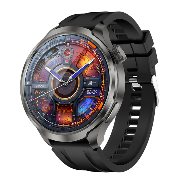 2024 DK69 Android Smartwatch 1.32Inch Display Compass BT Call Health Monitoring IP67 Voice Assistant Alarm Clock Calendar Dual