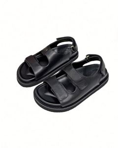 Sandales compensées d'été 2024 à scratch pour femme, nouvelle collection grande taille, style décontracté, bout ouvert, chaussures pour femme Valen - Product Image 1