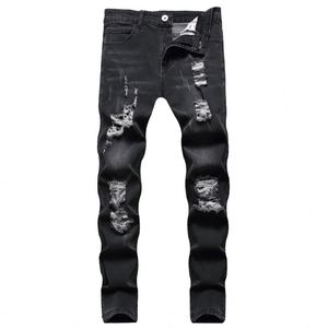 Vaqueros de mezclilla acampanados personalizados para hombre, 100% algodón, estilo vintage, lavados, desgastados, con flecos en el bajo, corte bootcut, ajuste holgado, cintura alta, rasgados, para uso diario. - Product Image 1