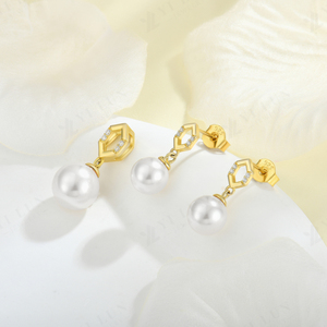 YILUN 18K chapado en oro de agua dulce perla colgante fino 925 joyería de plata esterlina para mujeres - Product Image 3