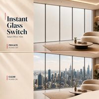 PDLC Smart Film Schaltbare Elektrische Fenstertönung mit Dekorativem Modernem Design für Glas in Hotels und Bürogebäuden