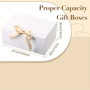 Foldable Customized Shape Recycled Kraft Paper Bridesmaid Wedding Favour Candle Gift Boxes Ribbon Baby Shower <strong>Groomsmen</strong> <strong>Proposal</strong> - Product Image 3
