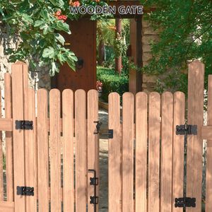 Самозакрывающиеся шарниры, винил, деревянные шарниры для деревянных или виниловых ворот, подпружиненные - Product Image 3