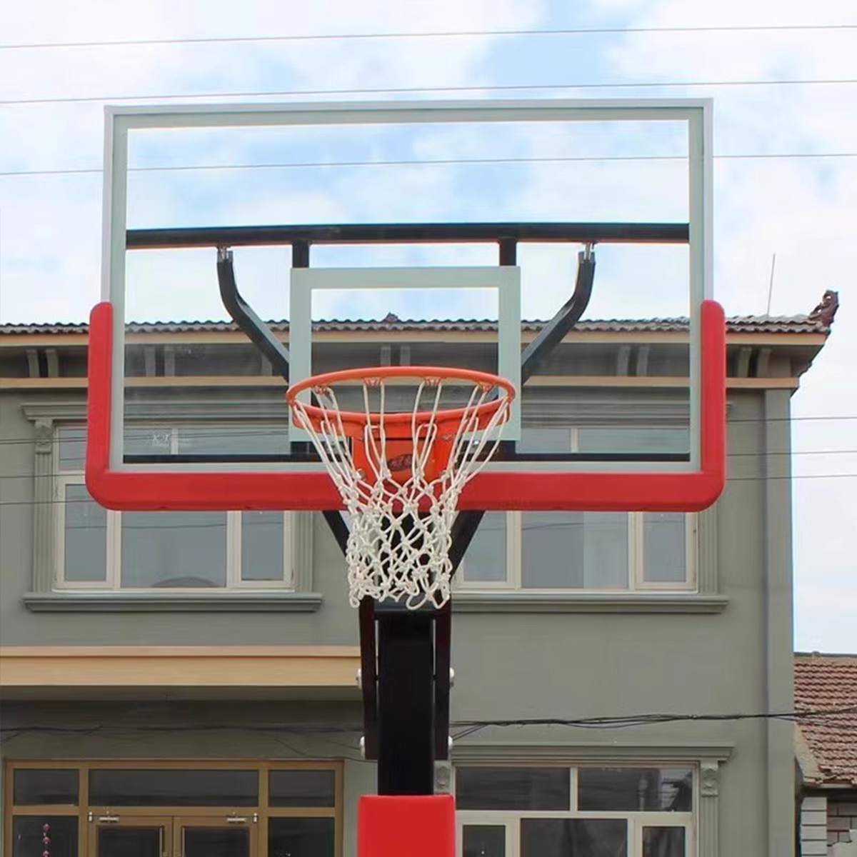 Indoor Outdoor Professional Training Basketball Hoop Stand Height Adjustable Basketball Goal Posts For Adult And Children