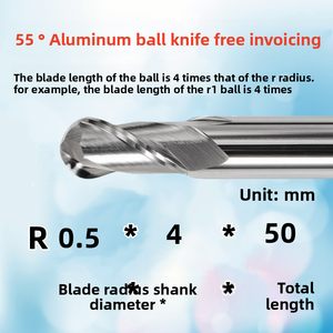 HRC55 Degree <strong>Aluminum</strong> with Two Edge Ball Cutter, Ball <strong>End</strong> Milling Cutter, Ball <strong>End</strong> Milling Cutter <strong>for</strong> <strong>Aluminum</strong> with <strong>End</strong> <strong>Mill</strong> - Product Image 6