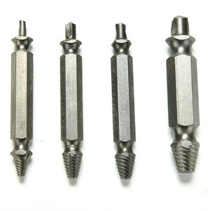 Manufacturer Supply 4pcs Screw Extractor <b>Drill</b> Bits <b>Guide</b> Set Broken Out Damaged Easy Out Bolt Stud Remover Tool - Product Image 4