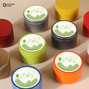 กระป๋องโลหะทรงกลมขนาดเล็ก 54*39 มม. สีทอง สำหรับบรรจุภัณฑ์อาหาร เกรดสำหรับอาหาร ใช้สำหรับบรรจุชา คุกกี้ บิสกิต หรือของแห้งอื่นๆ - Product Image 3