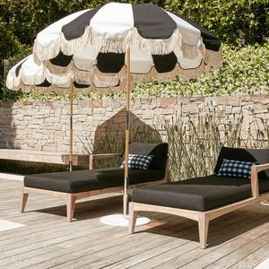 Parapluie de plage de luxe en <span class=keywords><strong>bois</strong></span> avec franges, hauts pompons, accessoire d'extérieur, de fabrication, à la mode, 2022, offre spéciale - Product Image 6