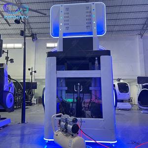 Nouveau simulateur de vol en réalité virtuelle 9D <span class=keywords><strong>Vr360</strong></span>, Double sièges, montagnes russes, Machine à mouvement rotatif, équipement de parc d'attractions - Product Image 5