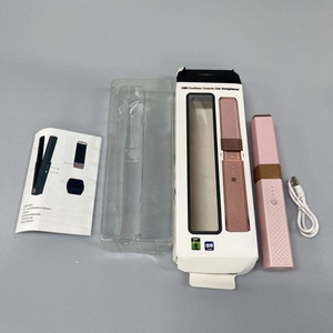 Lisseur numérique 2-en-1 pour cheveux, avec plaques en céramique et tourmaline, arrêt automatique, fer à lisser et fer à boucler pour ondulations - Product Image 6