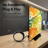 Écran LED pliable à trois volets pour installation extérieure permanente, étanche IP65, luminosité 7000 cd, 178 °   Support mural pour angle de vision réglable