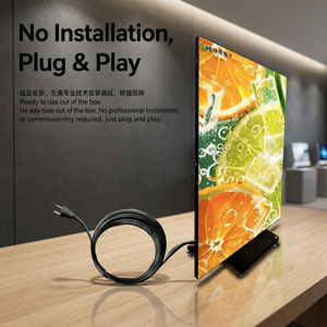 Three Foldable LED Display Outdoor Permanent Installation IP65 Waterproof 7000cd Brightness 178° Viewing Angle <b>Wall</b> Mount - Product Image 3
