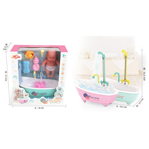 Faire semblant de jouer jouet été enfants bain douche jouets électrique pulvérisation d'eau <span class=keywords><strong>baignoire</strong></span> jouet <span class=keywords><strong>pour</strong></span> bébé poupée - Product Image 4
