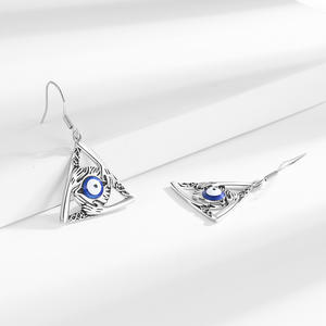 Pendientes de Ojo de Diablo Creativos, Joyería Nueva, Pendientes Góticos Únicos de Moda para Mujer, Estilo Triangular - Product Image 3