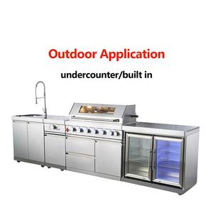 En gros 304 En Acier Inoxydable Sous Comptoir Intégré Mini Compact Intérieur Extérieur Cuisine BBQ Île <span class=keywords><strong>Réfrigérateur</strong></span> - Product Image 3