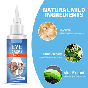 Nettoyant pour les taches de larmes d'animaux de compagnie avec logo personnalisé soulagement des <span class=keywords><strong>yeux</strong></span> secs gouttes pour les <span class=keywords><strong>yeux</strong></span> des chiens traitement des infections - Product Image 5