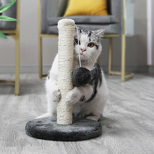 Albero di gatto interattivo dell'interno del bordo di graffio sveglio naturale smontabile di vendita caldo del gatto con la palla della peluche - Product Image 5