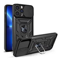 Coque de protection magnétique avec anneau support et béquille pour appareil photo coulissant Samsung S26 S25 S24 S23 Ultra A06 A16 A26 A36