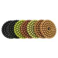 Disques de polissage en résine diamantée de 4 pouces, utilisation à l'eau pour le polissage du béton, du marbre, du granit, de la pierre et des carreaux.