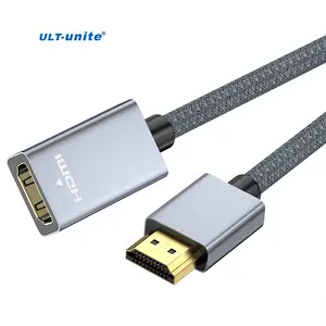 ULT-unite 1.2m HDMI to HDMI Extension Cable Supports 21Gbps 4K 60Hz HDMI Male to Female Cable for Cell phones, digital cameras