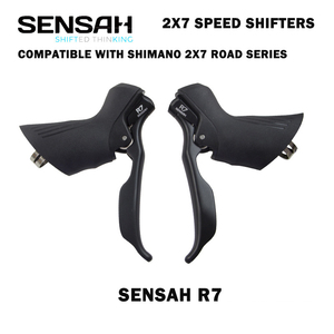 Palanca de Cambios para Bicicleta de <span class=keywords><strong>Carretera</strong></span> SENSAH R7, 2x7 Velocidades, Grupo de Desviadores para <span class=keywords><strong>SHIMANO</strong></span> - Product Image 3