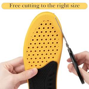 Semelles intérieures en PU à rebond élevé, élastiques et absorbant les chocs, pour chaussures de sport et de course, avec soutien de la voûte plantaire et design antidérapant - Product Image 3