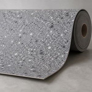 Revêtement de <span class=keywords><strong>sol</strong></span> composite en PVC avec couche d'usure de 0,35 mm, <span class=keywords><strong>sol</strong></span> <span class=keywords><strong>vinyle</strong></span> commercial de 2,0 mm, classe T, résistant à l'usure, écologique, <span class=keywords><strong>terrazzo</strong></span>, 2 m x 20 m - Product Image 2