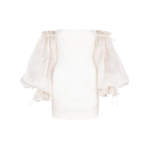 Women Elegant <strong>Dress</strong> Black Puff Sleeve Velvet <strong>Dress</strong> <strong>Mini</strong> Party - Product Image 3