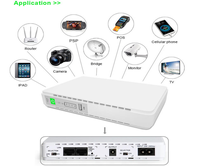 Mini UPS 8800mAh DC 12V Alimentation de secours pour routeur WiFi, modem, caméra IP CCTV, ONU, ONT, batterie externe DC UPS