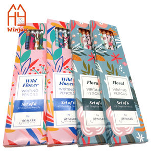 7.5นิ้วพิมพ์สีเต็มรูปแบบกราไฟท์ HB <span class=keywords><strong>ดอกไม้</strong></span><span class=keywords><strong>ดอกไม้</strong></span><span class=keywords><strong>ดอกไม้</strong></span>ที่สวยงามดินสอกับยางลบ #2<span class=keywords><strong>ดินสอ</strong></span>พร้อมกล่องบรรจุสำหรับโรงเรียนและสำนักงาน - Product Image 3