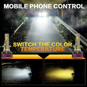 Đèn pha <span class=keywords><strong>LED</strong></span> đa năng AKE K13 3000K 6000K Canbus H1H119005, đèn sương mù ô tô đổi màu, đèn pha xe tải hai màu <span class=keywords><strong>LED</strong></span> H8 - Product Image 2